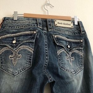 Rock Revival Sasha boot cut jeans rhinestone 31